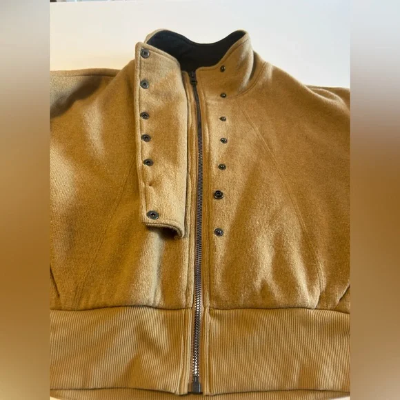 Alo Yoga, Brown Strut Cropped Jacket, Sz M - Picture 6 of 14